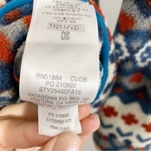 PATAGONIA Men’s Synchilla Snap-T Fleece Pullover Cliff Underwater Blue Size Med - Picture 10 of 13